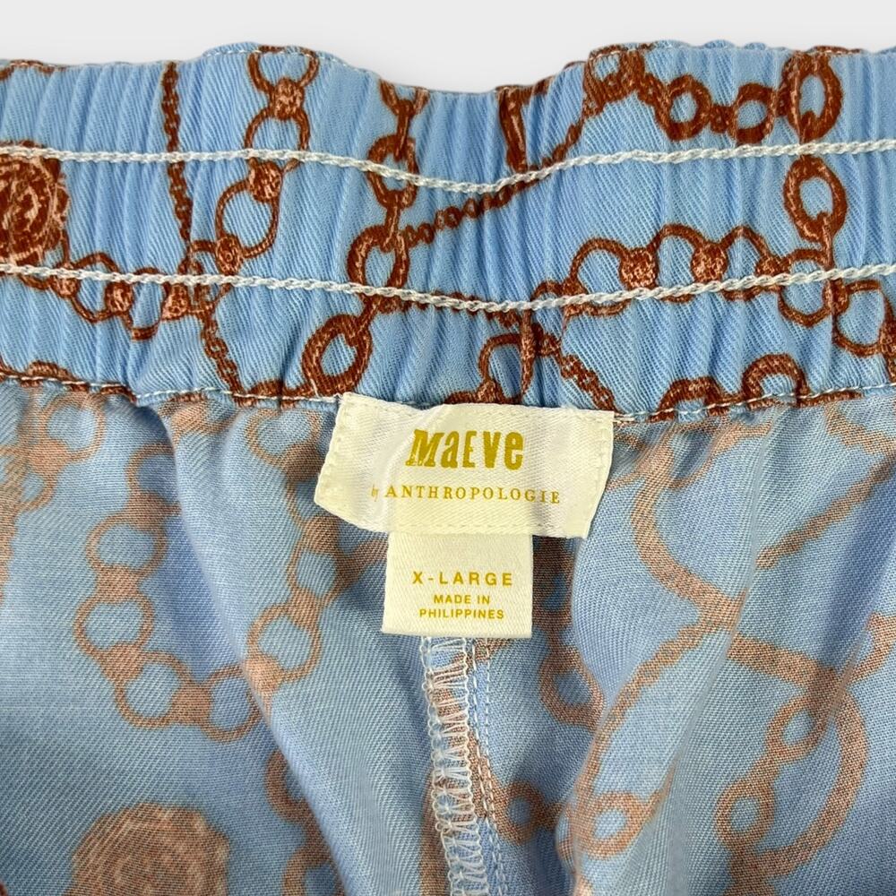 Maeve Kalle Chain Print Drawstring Track Pants Size XL - Picture 4 of 8